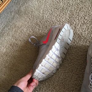 Pink and grey Nike’s